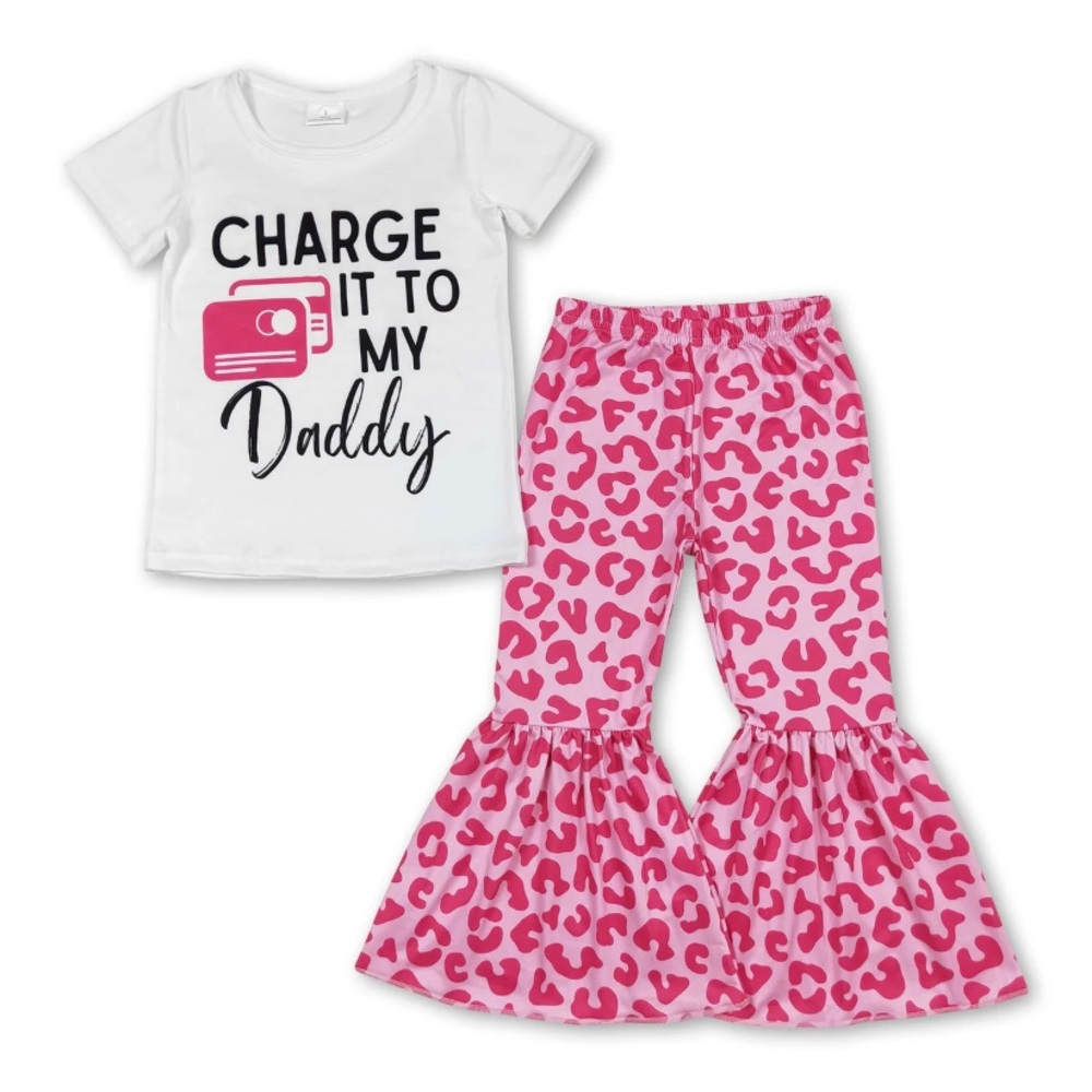 Kids White and Pink Matching Set